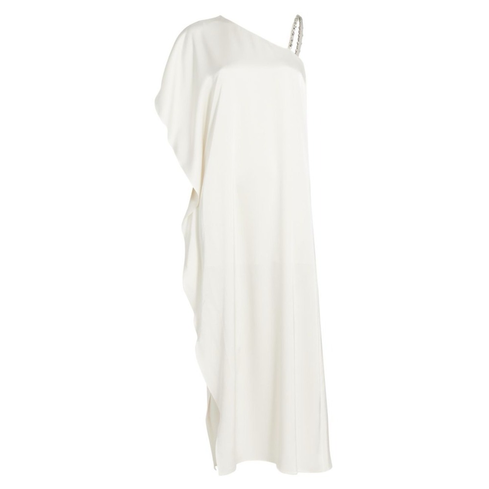 Alice + Olivia NEW Tae Crystal Strap Maxi Dress in Ecur/Cream Size 0 MSRP $695 - Picture 1 of 6